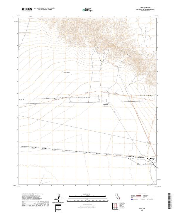 USGS Topographic Map – Cadiz