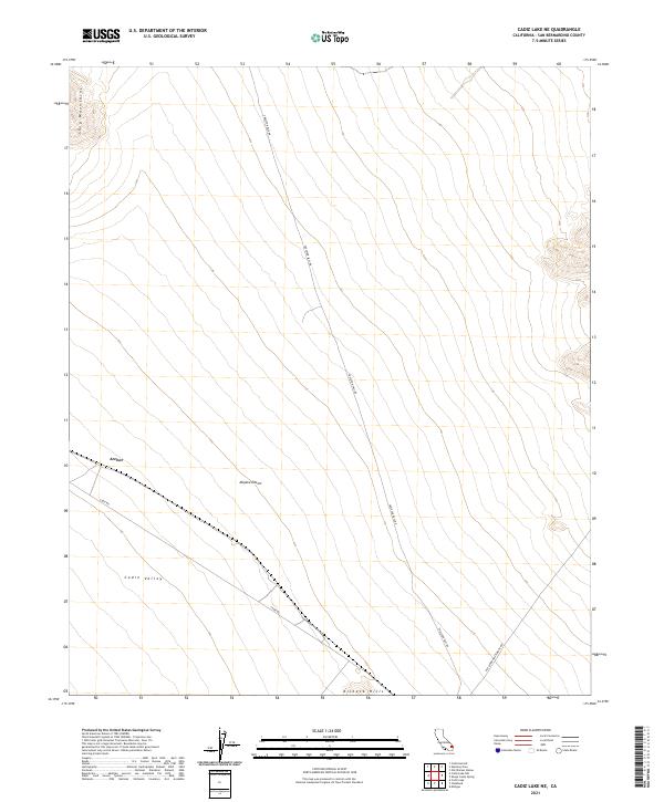 USGS Topographic Map – Cadiz Lake NE