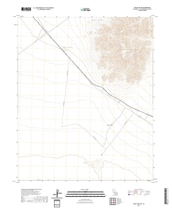 USGS Topographic Map – Cadiz Lake NW
