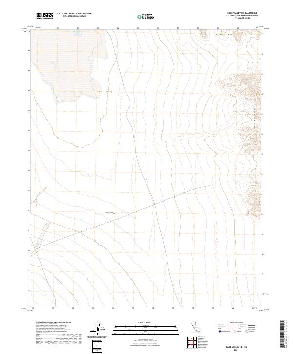 2021 Map of Cadiz Valley NE, 2021 Print