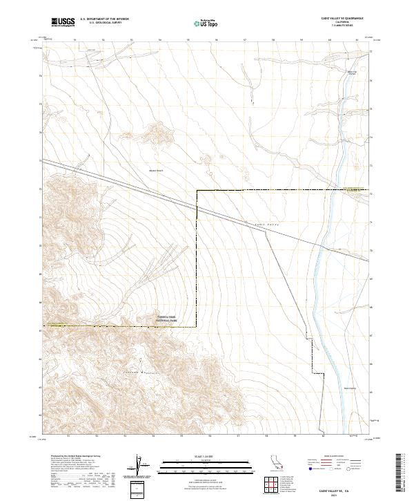 USGS Topographic Map – Cadiz Valley SE