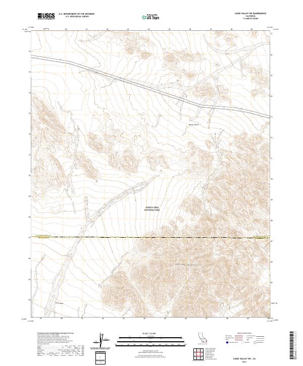USGS Topographic Map – Cadiz Valley SW