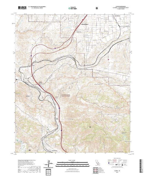 USGS Topographic Map – Cajon