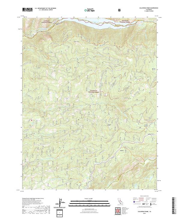 USGS Topographic Map – Calaveras Dome