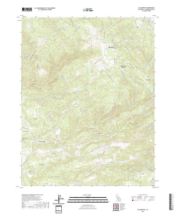 USGS Topographic Map – Calaveritas