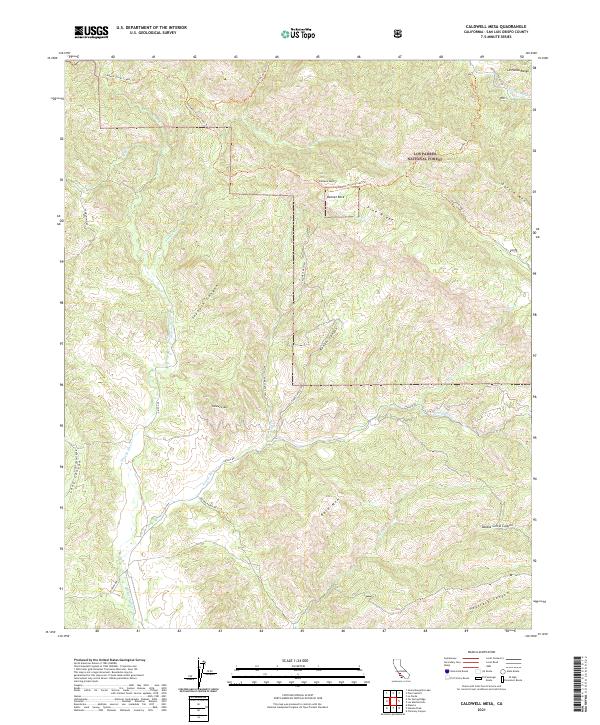 USGS Topographic Map – Caldwell Mesa