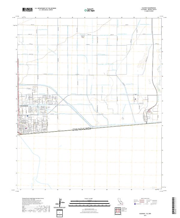 USGS Topographic Map – Calexico