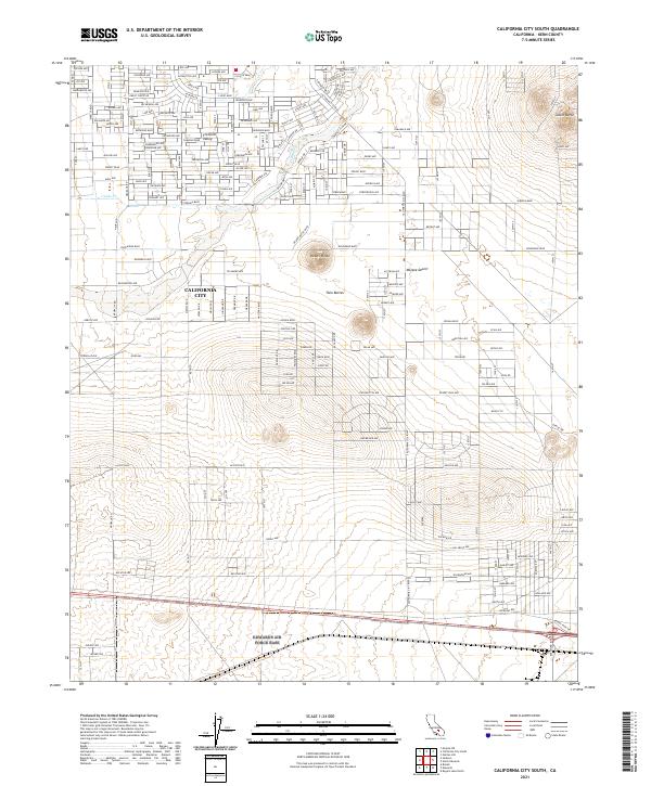 USGS Topographic Map – California City South