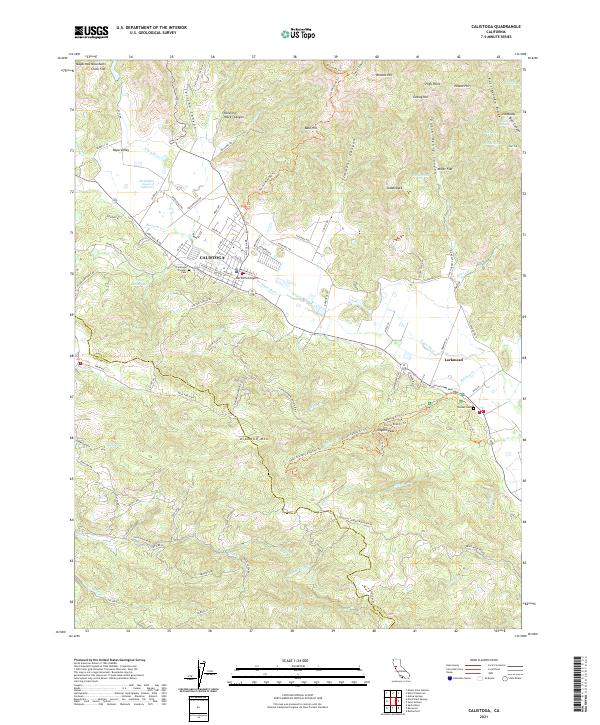 USGS Topographic Map – Calistoga