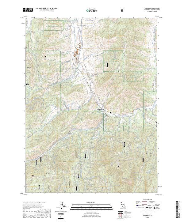 USGS Topographic Map – Callahan