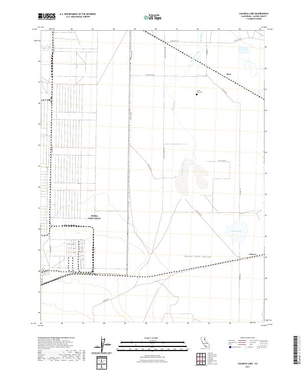 USGS Topographic Map – Calneva Lake