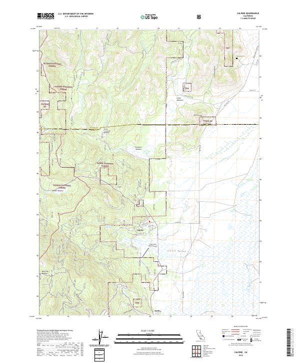 USGS Topographic Map – Calpine