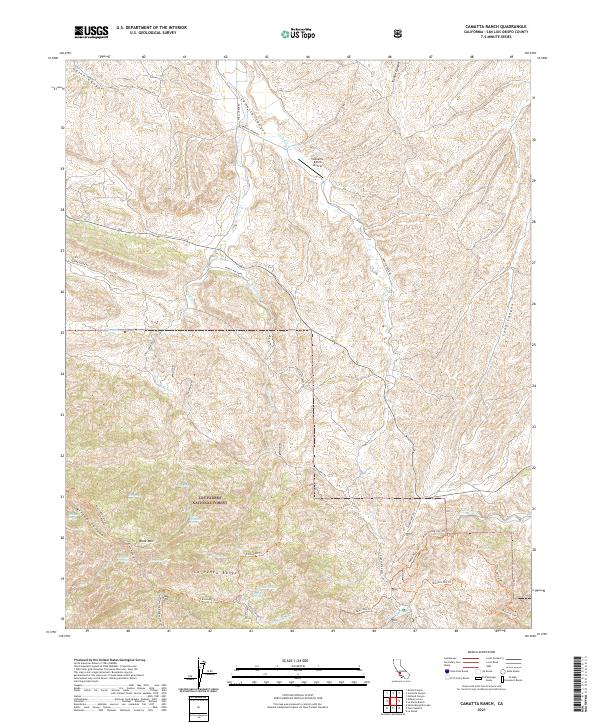 USGS Topographic Map – Camatta Ranch