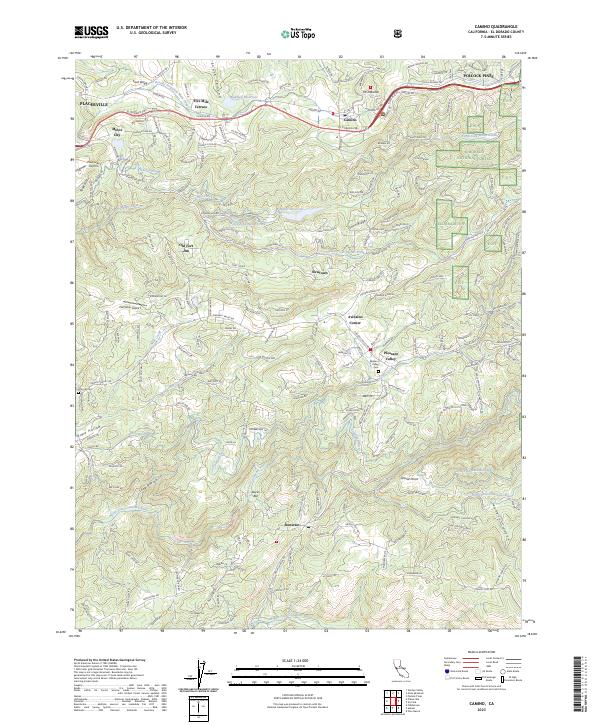 USGS Topographic Map – Camino