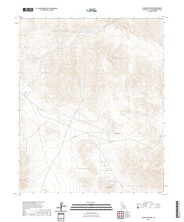 USGS Topographic Map – Camp Rock Mine