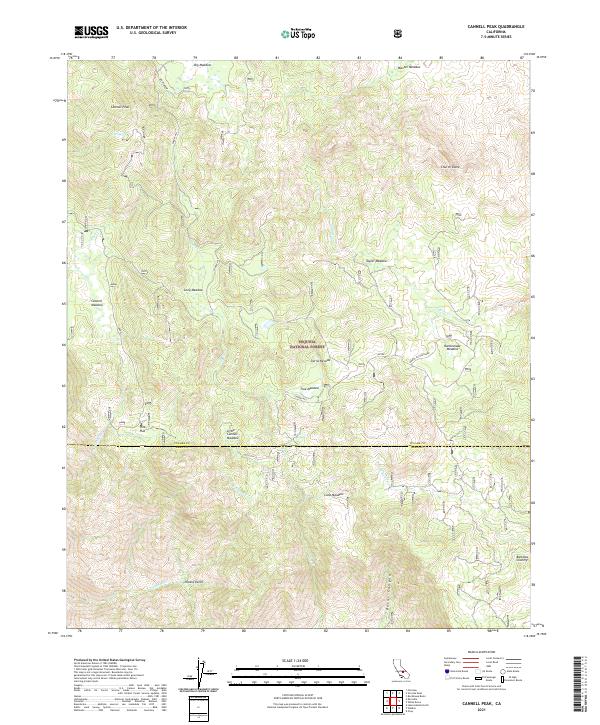 USGS Topographic Map – Cannell Peak