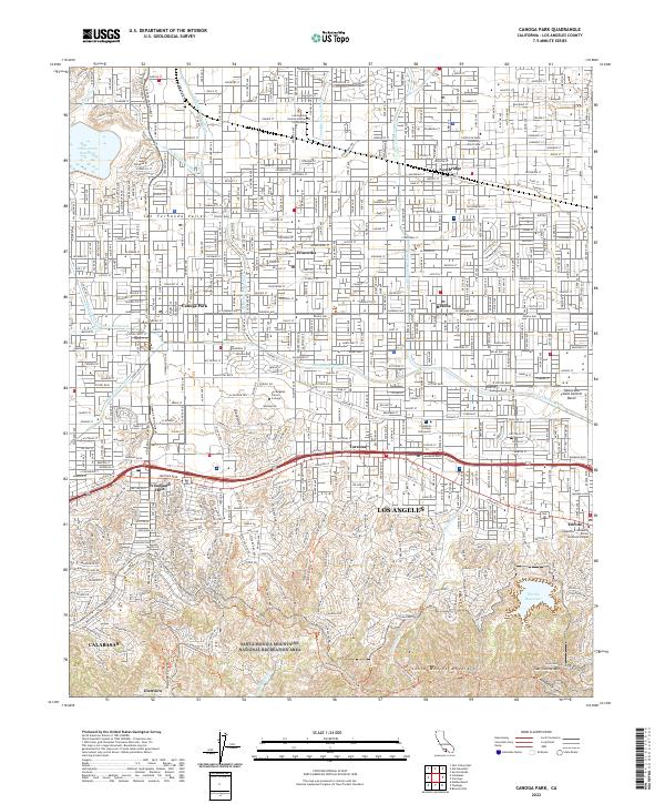 USGS Topographic Map – Canoga Park