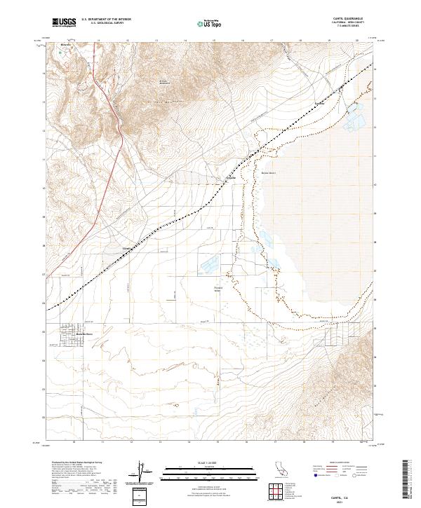 USGS Topographic Map – Cantil