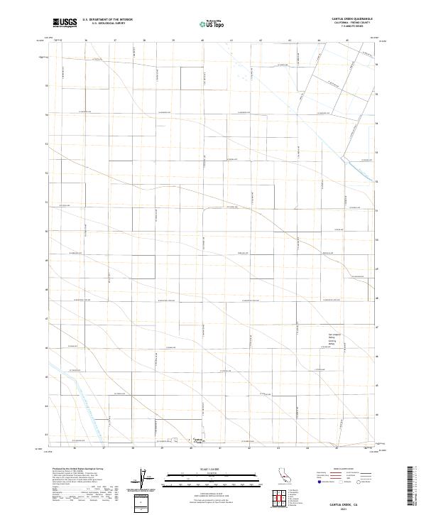 USGS Topographic Map – Cantua Creek