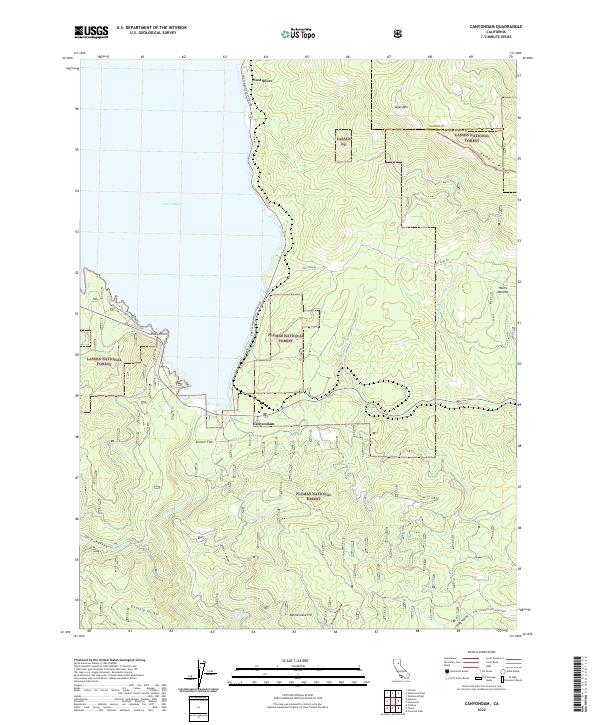 USGS Topographic Map – Canyondam