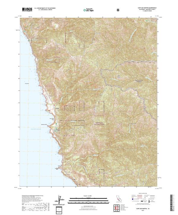 USGS Topographic Map – Cape San Martin