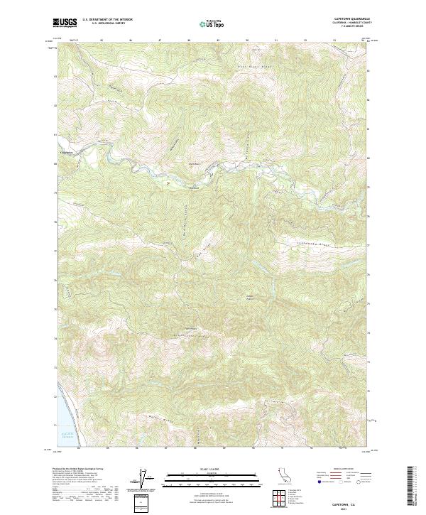 USGS Topographic Map – Capetown
