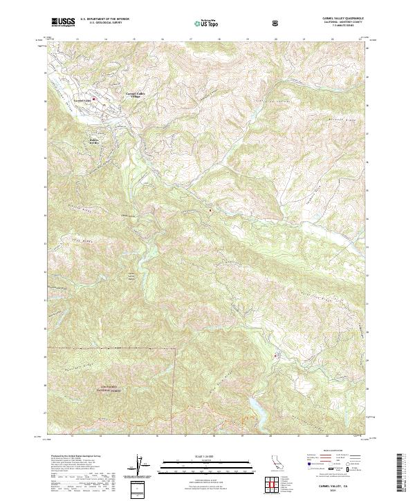 USGS Topographic Map – Carmel Valley