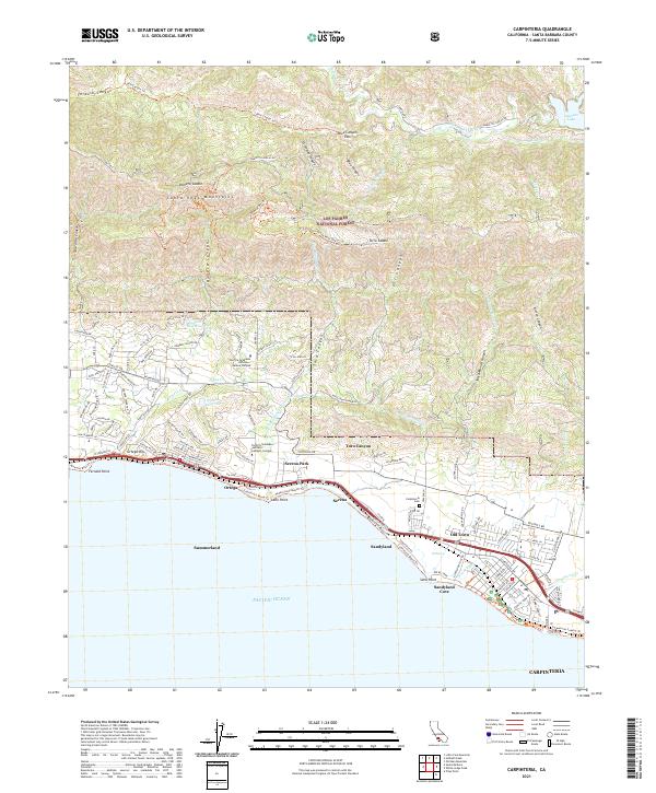 USGS Topographic Map – Carpinteria