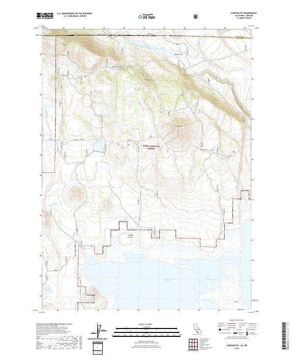 USGS Topographic Map – Carr Butte