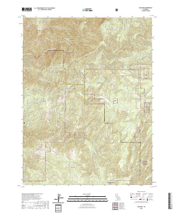 USGS Topographic Map – Cascade