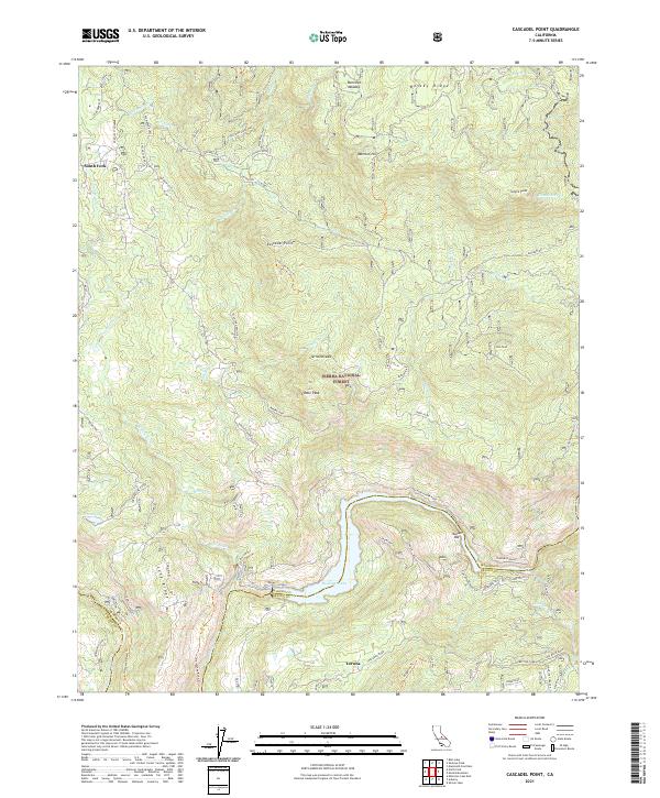 USGS Topographic Map – Cascadel Point