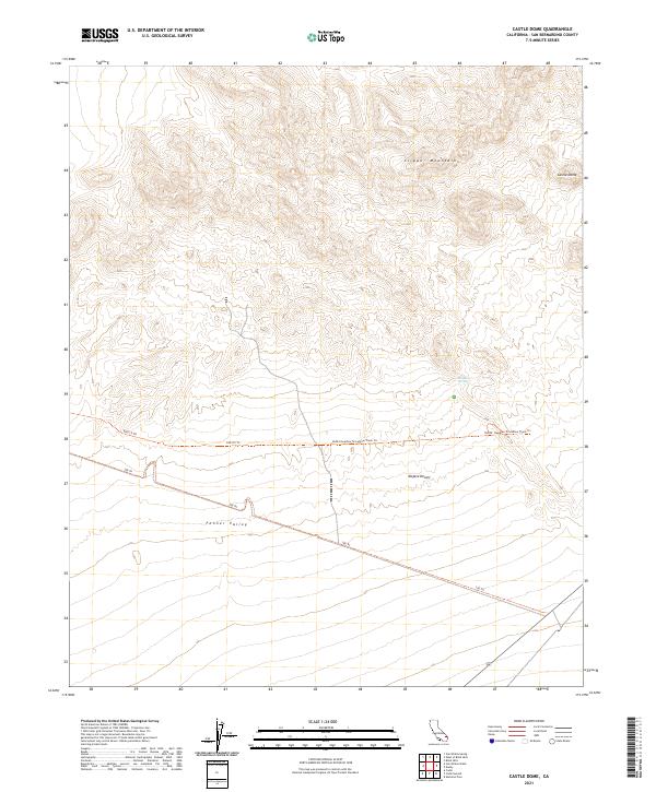 USGS Topographic Map – Castle Dome