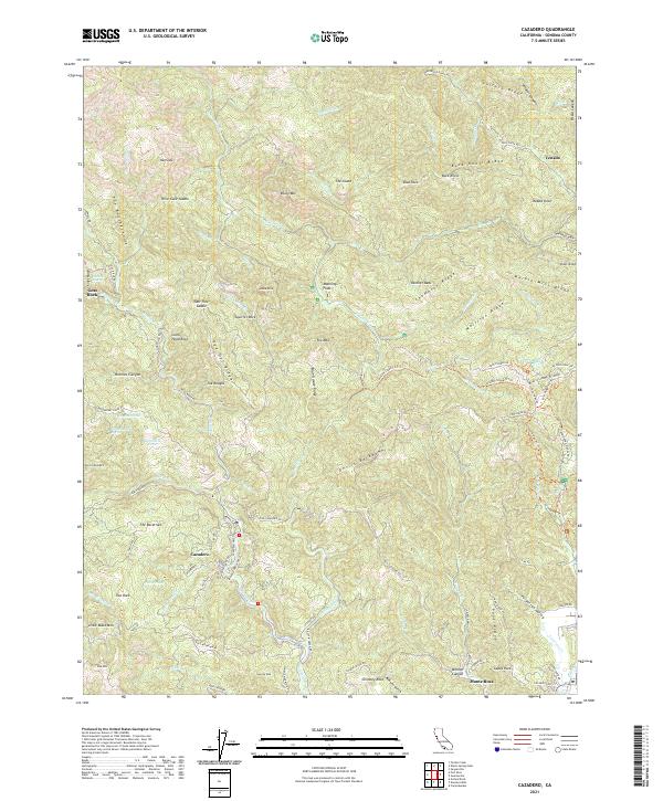 USGS Topographic Map – Cazadero