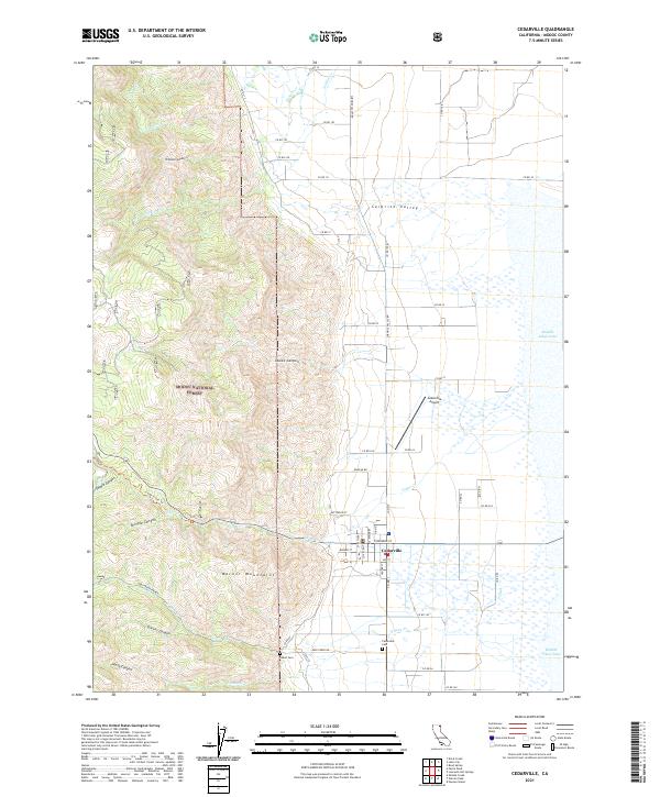 USGS Topographic Map – Cedarville