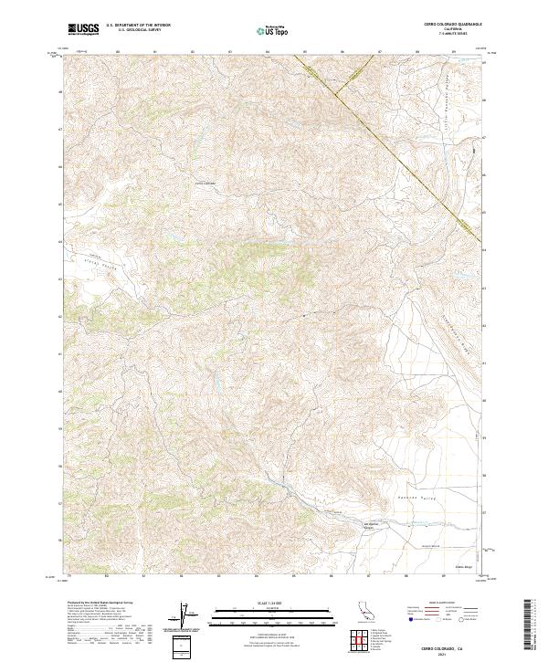 USGS Topographic Map – Cerro Colorado