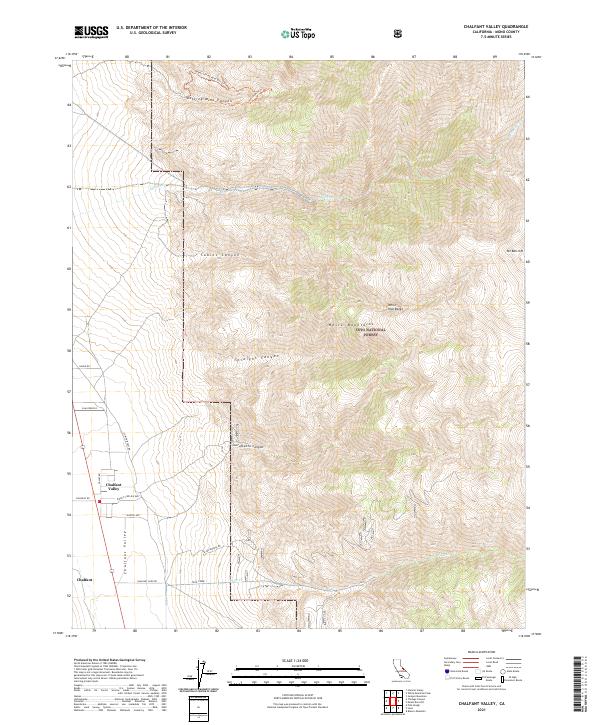 USGS Topographic Map – Chalfant Valley