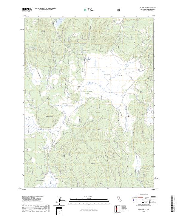 USGS Topographic Map – Champs Flat