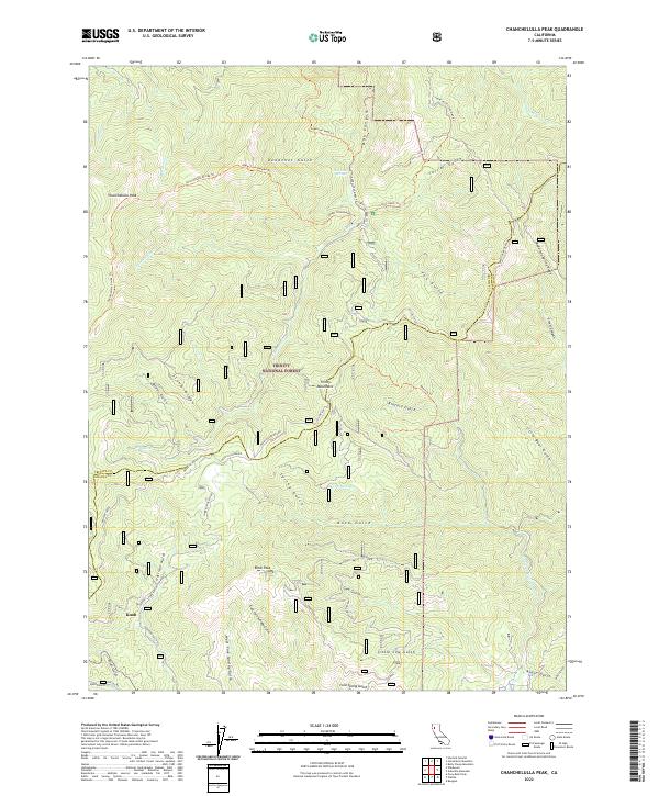 USGS Topographic Map – Chanchelulla Peak