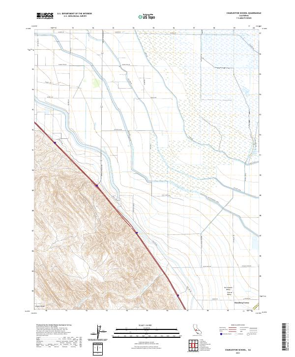 USGS Topographic Map – Charleston School
