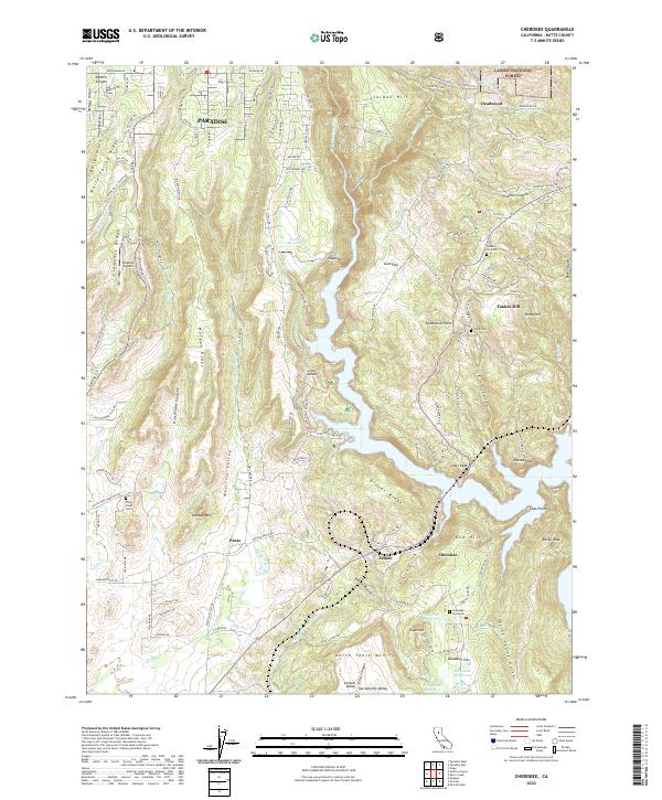 USGS Topographic Map – Cherokee