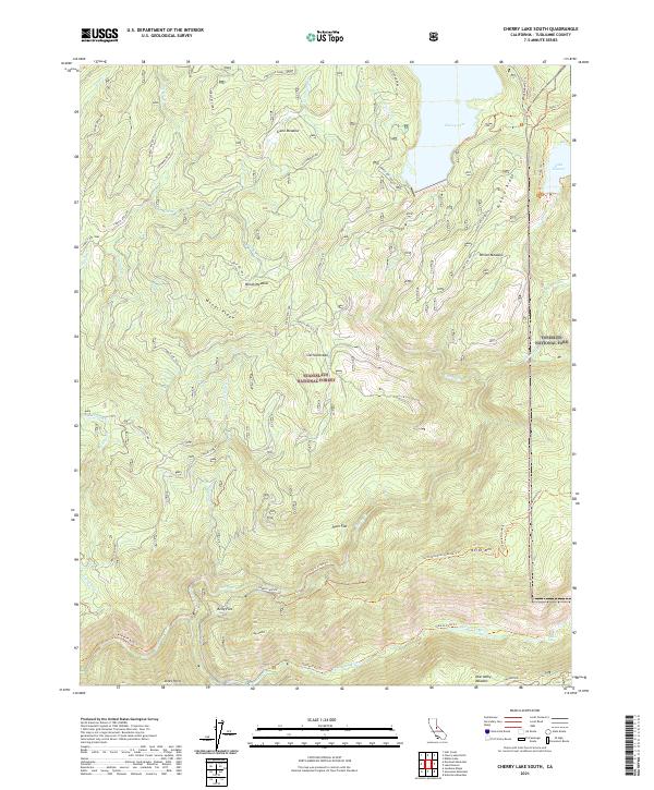 USGS Topographic Map – Cherry Lake South