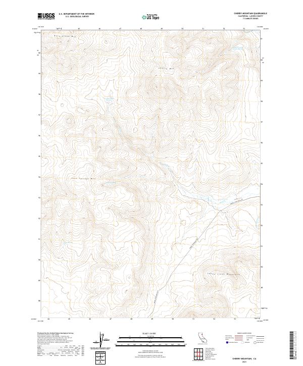 USGS Topographic Map – Cherry Mountain