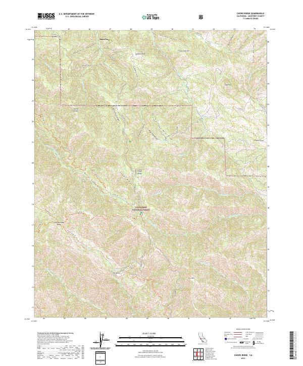 USGS Topographic Map – Chews Ridge