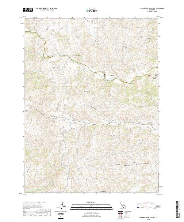 USGS Topographic Map – Chickabally Mountain
