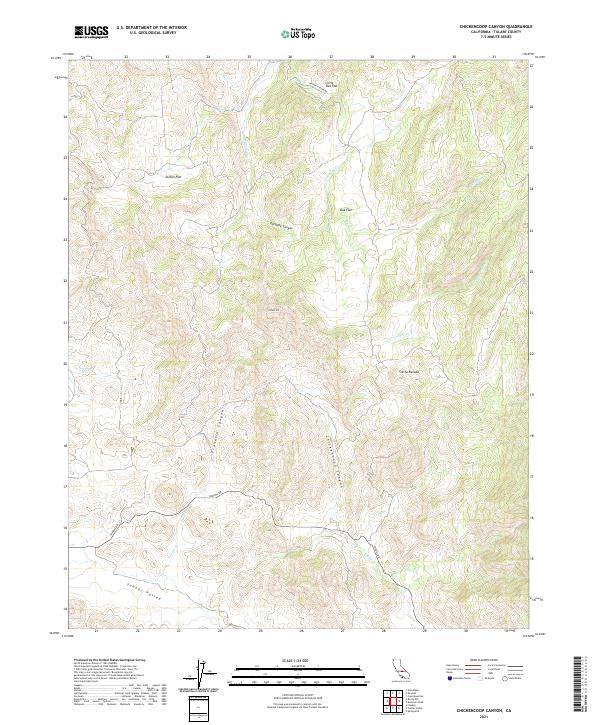 USGS Topographic Map – Chickencoop Canyon
