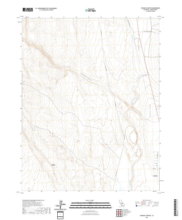 USGS Topographic Map – Chidago Canyon