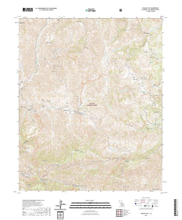 USGS Topographic Map – Chilao Flat