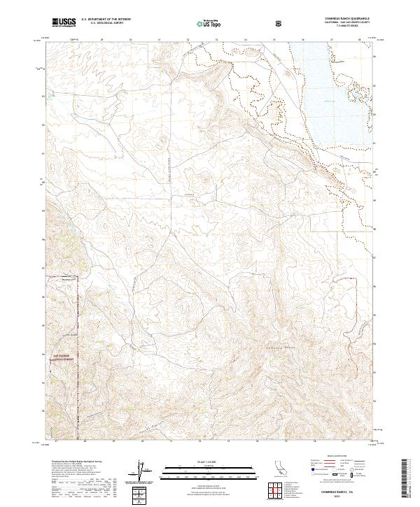 USGS Topographic Map – Chimineas Ranch