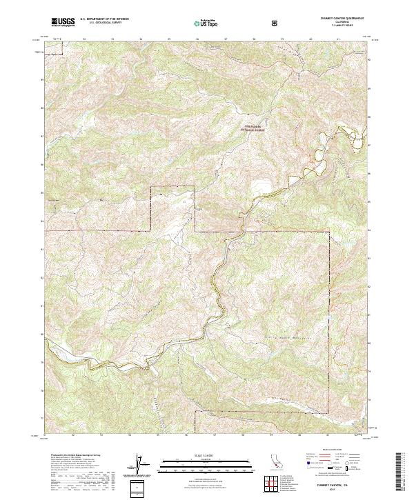 USGS Topographic Map – Chimney Canyon