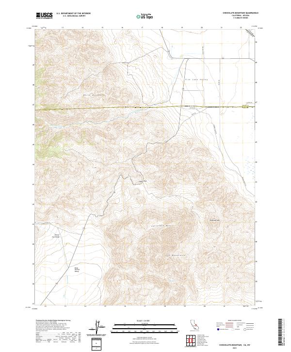 USGS Topographic Map – Chocolate Mountain